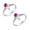 925 Sterling Silver Designer Cz Toerings for Women