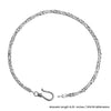 925 Sterling Silver Designer Byzantine Chain Bracelet for Men and Boys 8.5 Inches