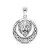 925 Sterling Silver Lion Head Punk Vintage Circle Pendant for Men and Boys