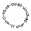 925 Sterling Silver Vintage Textured Design Link Heavy Bracelet for Men