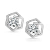 925 Sterling Silver Designer Cz Stud Earrings for Women and Girls