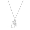 925 Sterling Silver Om Pendant Necklace for Men and Women