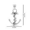 925 Sterling Silver Anchor Pendant for Men and Boys