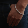 925 Sterling Silver Designer Byzantine Chain Bracelet for Men and Boys 8.5 Inches