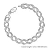 925 Sterling Silver Italian Design Link Bracelet for Men and Boys