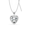 925 Sterling Silver Heart Pendant Necklace for Teen Women