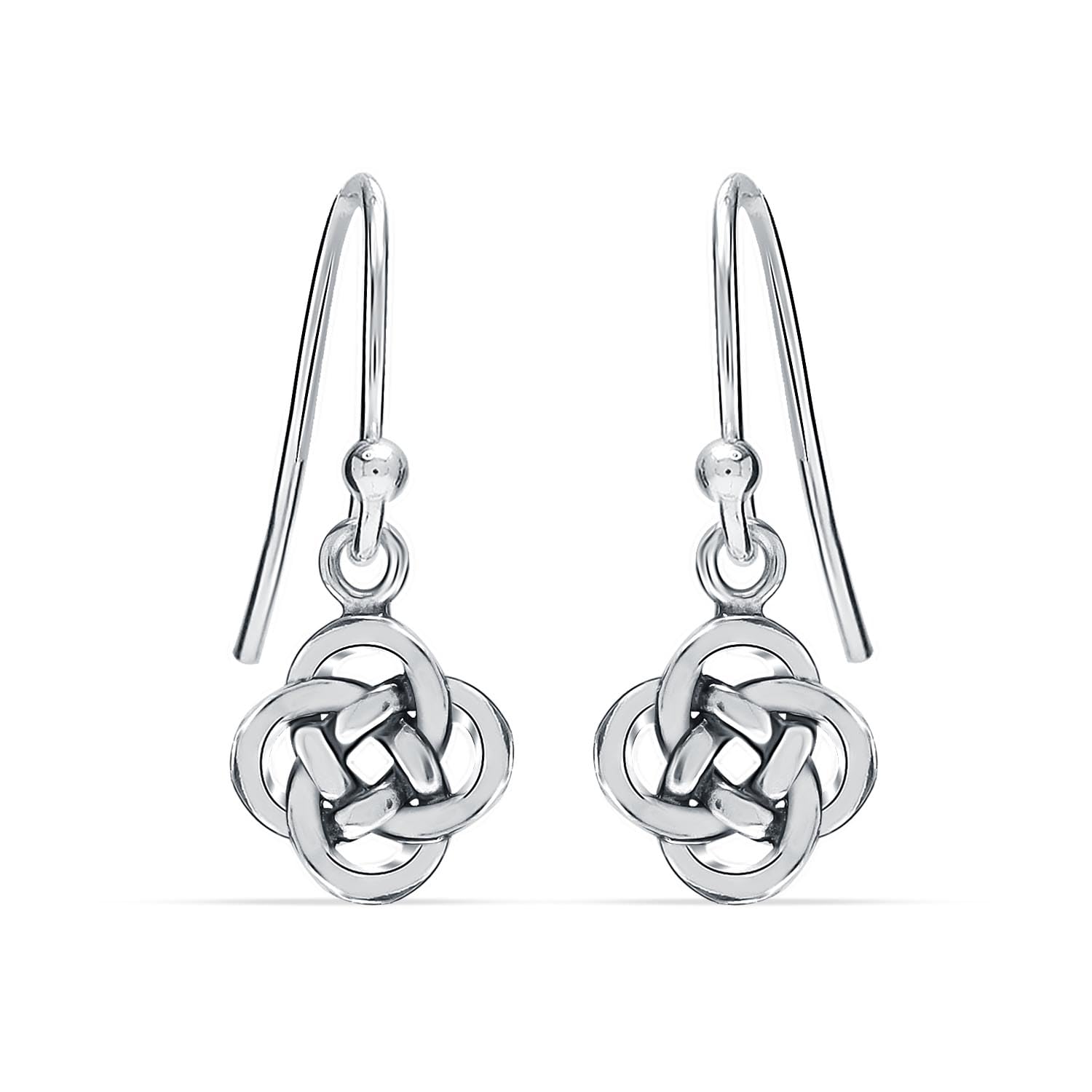 925 Sterling Silve Handmade Infinity Knot Drop Dangle Earrings for Women