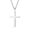 925 Sterling Silver Classic Cross Pendant Necklace for Men and Women