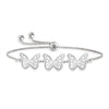 925 Sterling Silver Italian Butterfly Adjustable Bolo Bracelets for Women Teen