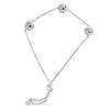 925 Sterling Silver Twisted Love-Knot Sliding Bolo Bracelet for Women Teen