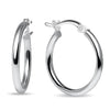 925 Sterling Silver Classic Twisted Click-Top Hoop Earrings for Women and Teen