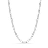 925 Sterling Silver Italian PaperClip Link Chain Necklace for Teen and Women 0.35 CM