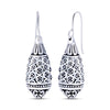 925 Sterling Silver Antique Filigree Drop Dangle Earrings for Women