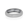 925 Sterling Silver CZ 5 Layer Engagement Eternity Wedding Band Finger Ring for Men and Women