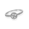 925 Sterling Silver Round Cushion Cut Zirconia Engagement Wedding Bands Finger Ring for Women