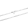 925 Sterling Silver Italian PaperClip Link Chain Necklace for Teen and Women 0.3 CM