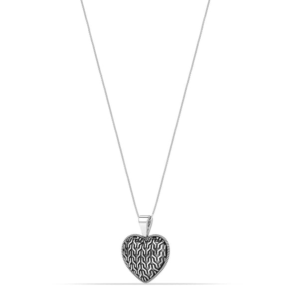 925 Sterling Silver Heart Pendant Necklace for Women Teen Girl