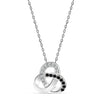 925 Sterling Silver Zirconia Infinity Celtic Knot Pendant Necklace for Women