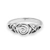 925 Sterling Silver Intricate Spiral Design Celtic knot Finger Ring for Women