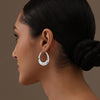 925 Sterling Silver Jewellery High Polish Oval Hoop Earrings for Women