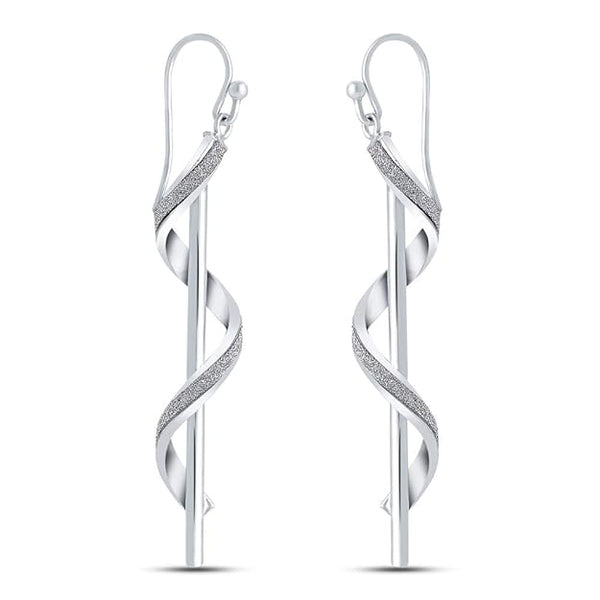 925 Sterling Silver Infinity Knot Twist French-Wire Drop Dangle Earring for Women