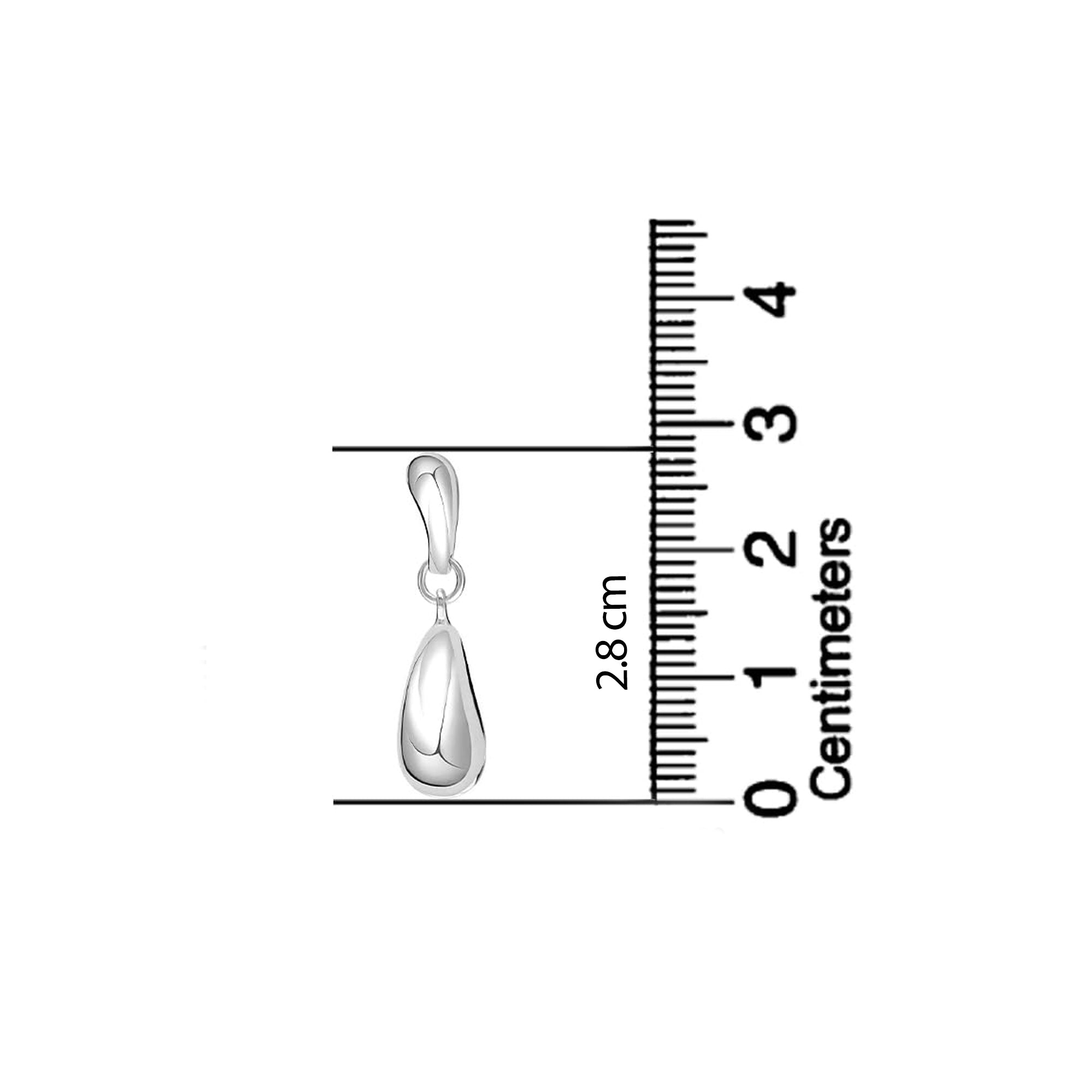 925 Sterling Silve Minimalist Teardrop Pear Shape Water Drop Dangle Earrings for Women