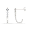 925 Sterling Silver Cubic-Zirconia Hypoallergenic Huggies Studs Earrings for Women