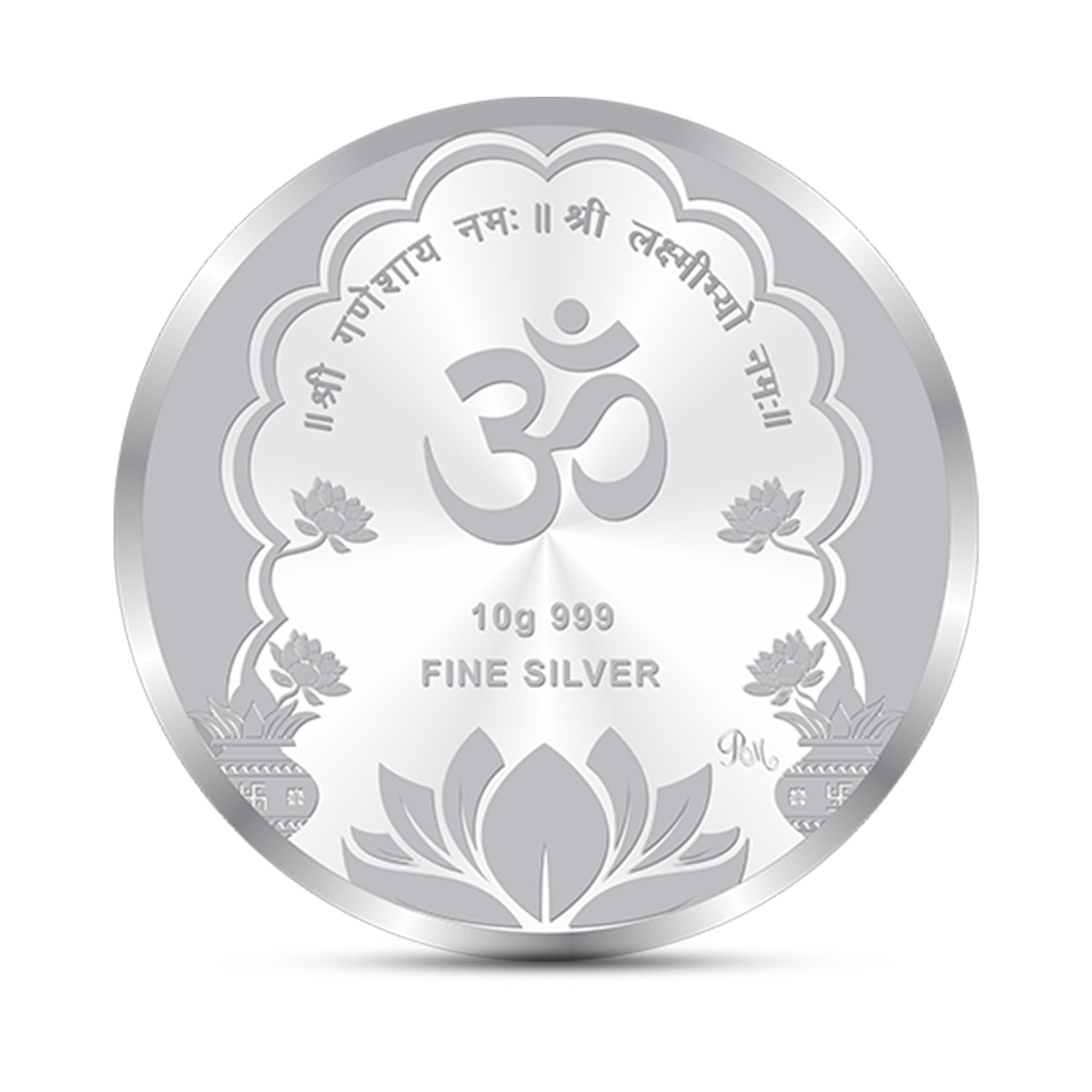 BIS Hallmarked Laxmi Ganesh 999 Pure Silver Coin