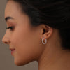 925 Sterling Silver Endless Hinged Sleeper Round Huggie Hoop Earrings for Women Teen and Men