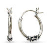 925 Sterling Silver Hoop Earrings for Teen Women