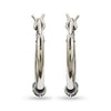 925 Sterling Silver Hoop Earrings for Teen Women