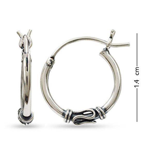 925 Sterling Silver Hoop Earrings for Teen Women