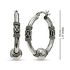 925 Sterling Silver ClickTop Hoop Earrings for Women 45 MM