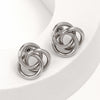 925 Sterling Silver Love Knot Stud Earrings for Women