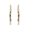 925 Sterling Silver BIG Design Hoop Earrings for Women 45 MM