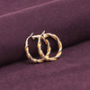 925 Sterling Silver 14K Gold Plated Three Tone Light Weight Italian Design Hoop Earrings for Women Girls