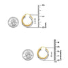 925 Sterling Silver Intertwining Round Tube Hoop Earrings for Women 28 MM