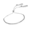 925 Sterling Silver Italian Sliding Beaded Bolo Bracelet for Women and Teen