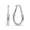 925 Sterling Silver Italian Design Hoop Earrings for Women