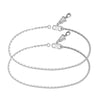 925 Sterling Silver Modern Anklets for Women and Girls