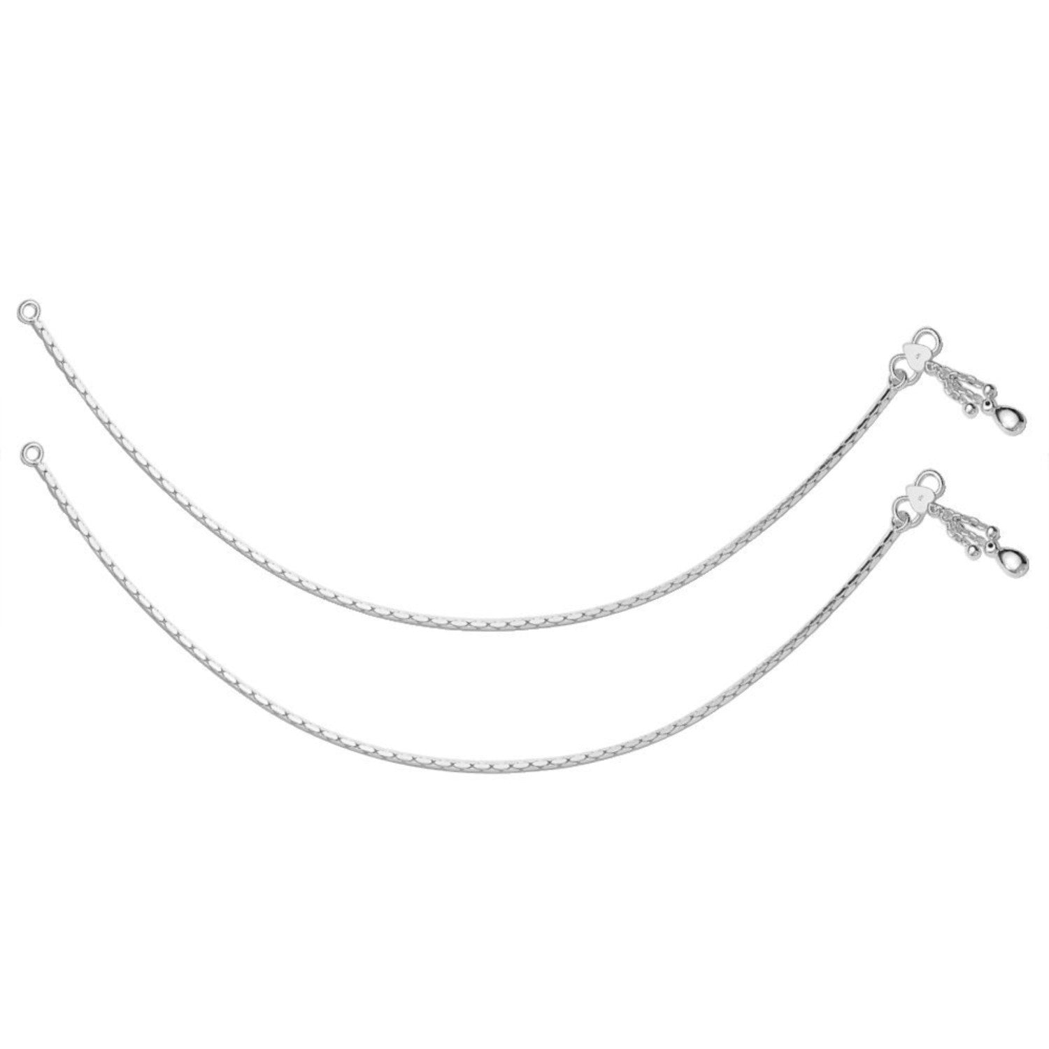 925 Sterling Silver Modern Anklets for Women and Girls