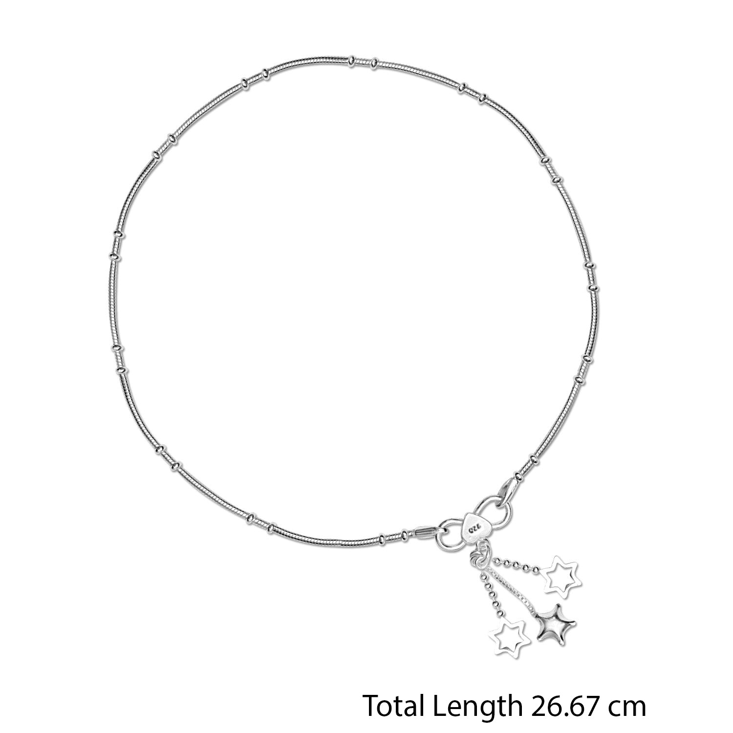 925 Sterling Silver Modern Anklets for Women and Girls