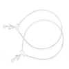 925 Sterling Silver Modern Sleek Chain Anklets for Women