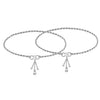 925 Sterling Silver Hanging Charm Payal Anklets for Women