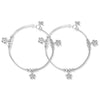 925 Sterling Silver Star Pair of Anklet for Women