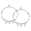 925 Sterling Silver Hanging Charm Anklet for Women