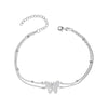 925 Sterling Silver Basic Link Beach Cable Chain Anklets for Women Teen 1 PC