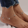 925 Sterling Silver Modern Black Bead Anklets for Women And Girls