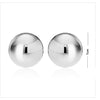 925 Sterling Silver Classic Ball-Post Stud Earrings for Men