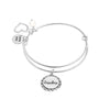 925 Sterling Silver Love You with Grandma Expandable Wire Multi-Charm Bangle Bracelet for Women